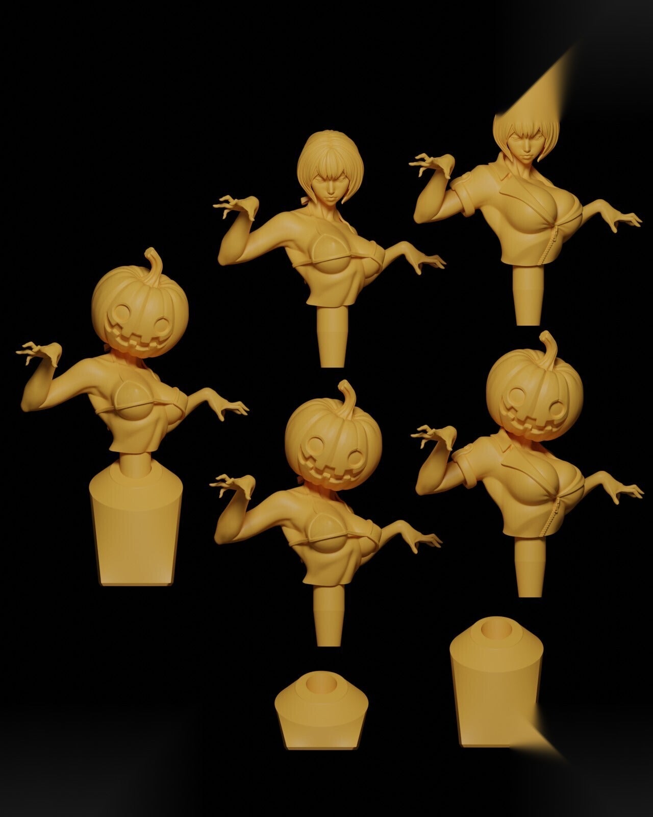 Original Character Lady Pumpkin Bust