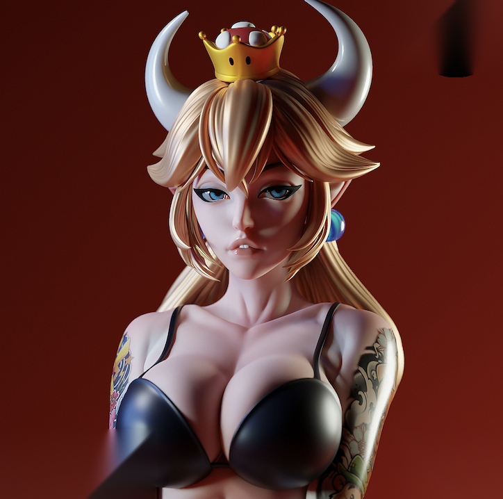 Bowsette Suntanned Ver