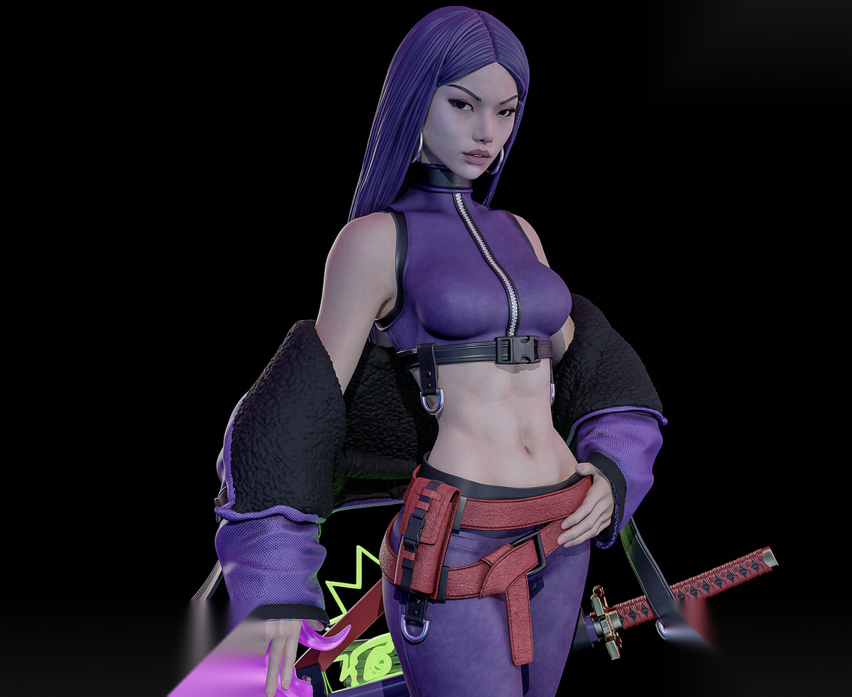 Psylocke Jpskin Character