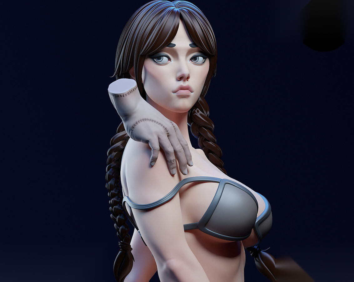 Mature Wednesday Swimsuit Version
