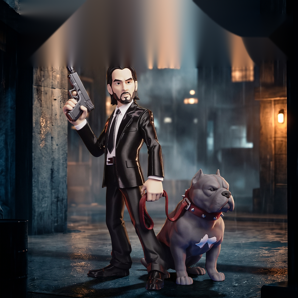 John Wick & His Pitbull