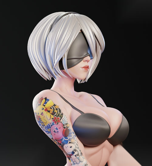 2B_P1 (Head-Swap) Character 3D print 1