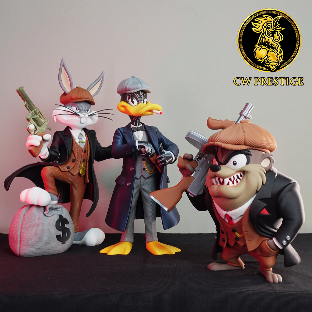 Peaky Blinders Trio (Taz, Daffy, Bugs)