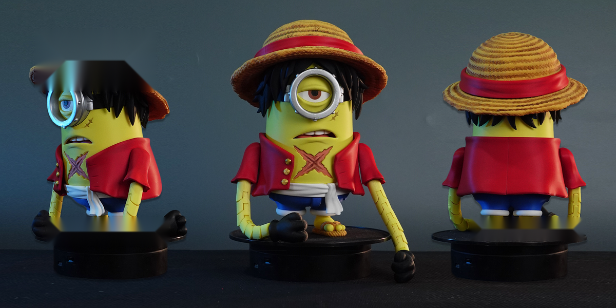 Minion Luffy One Piece Crossover