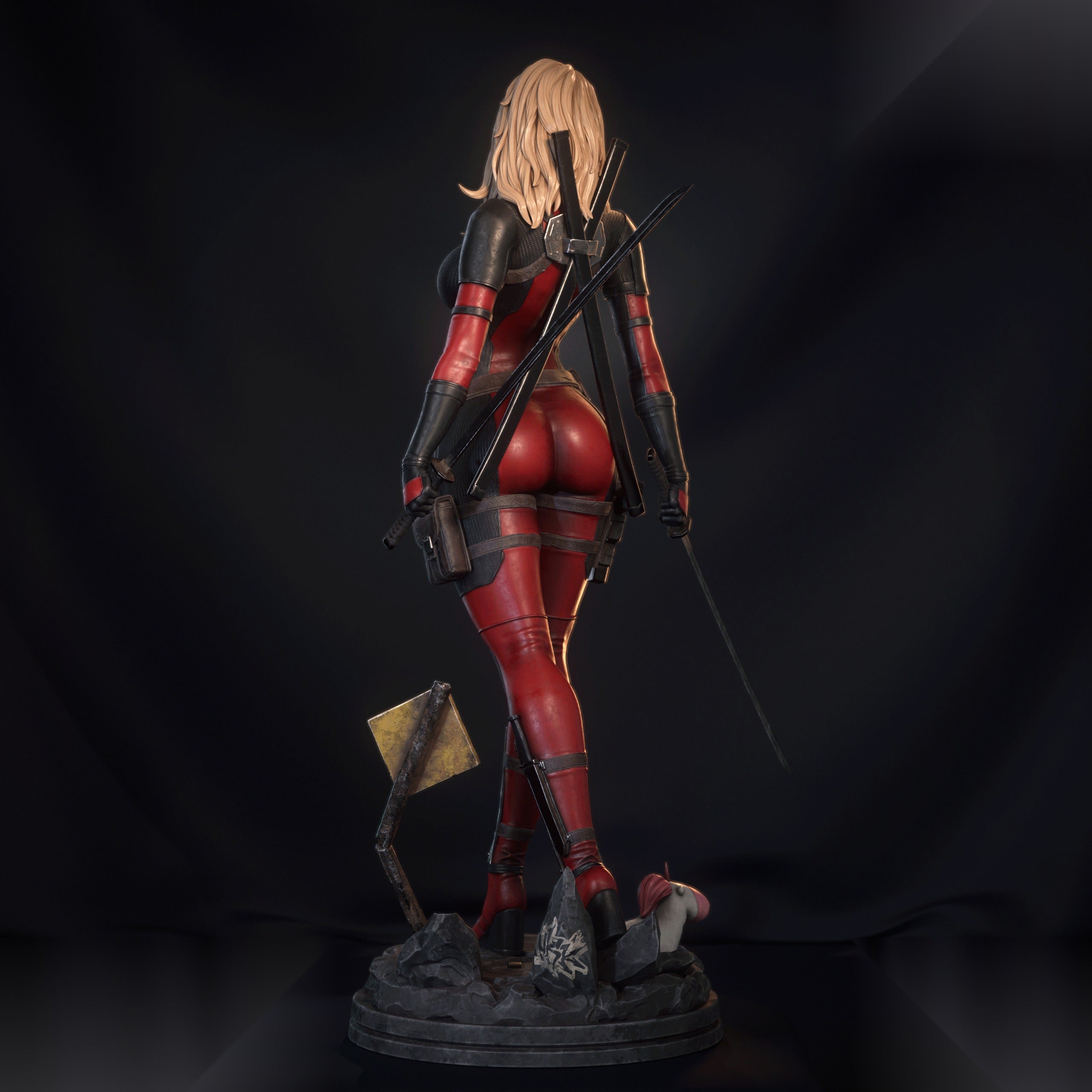 Lady Deadpool Character 3D print 1
