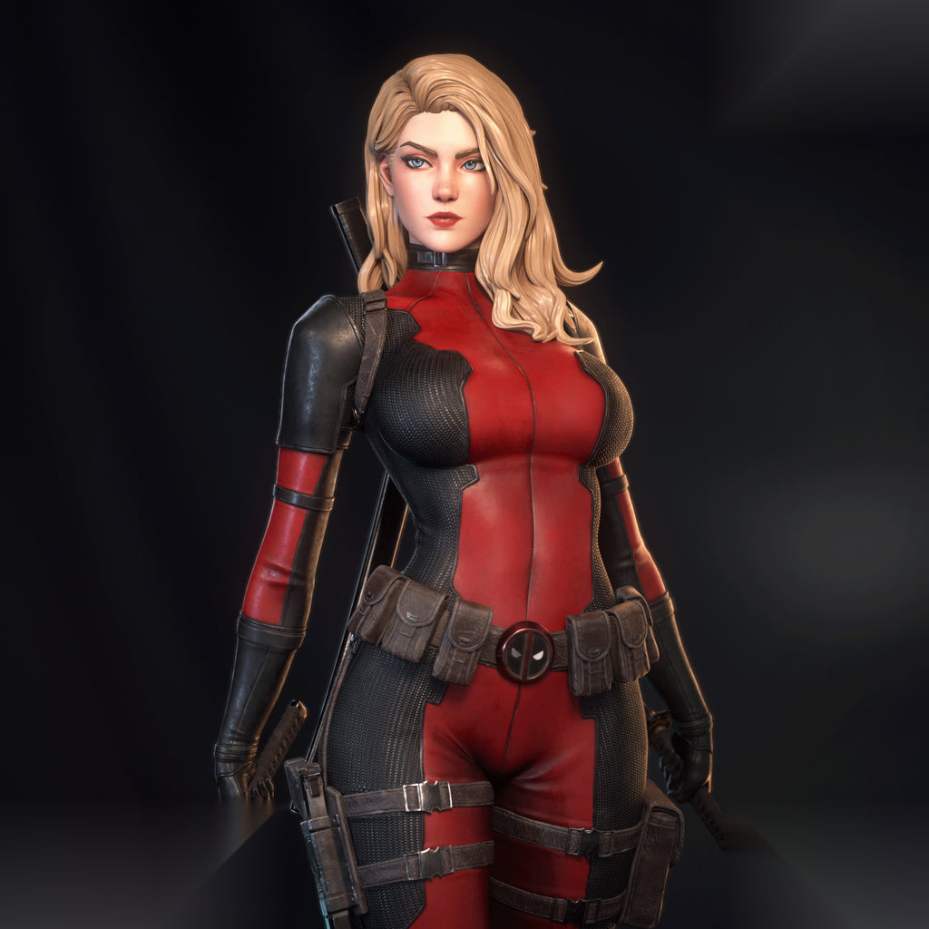 Lady Deadpool Character 3D print 3