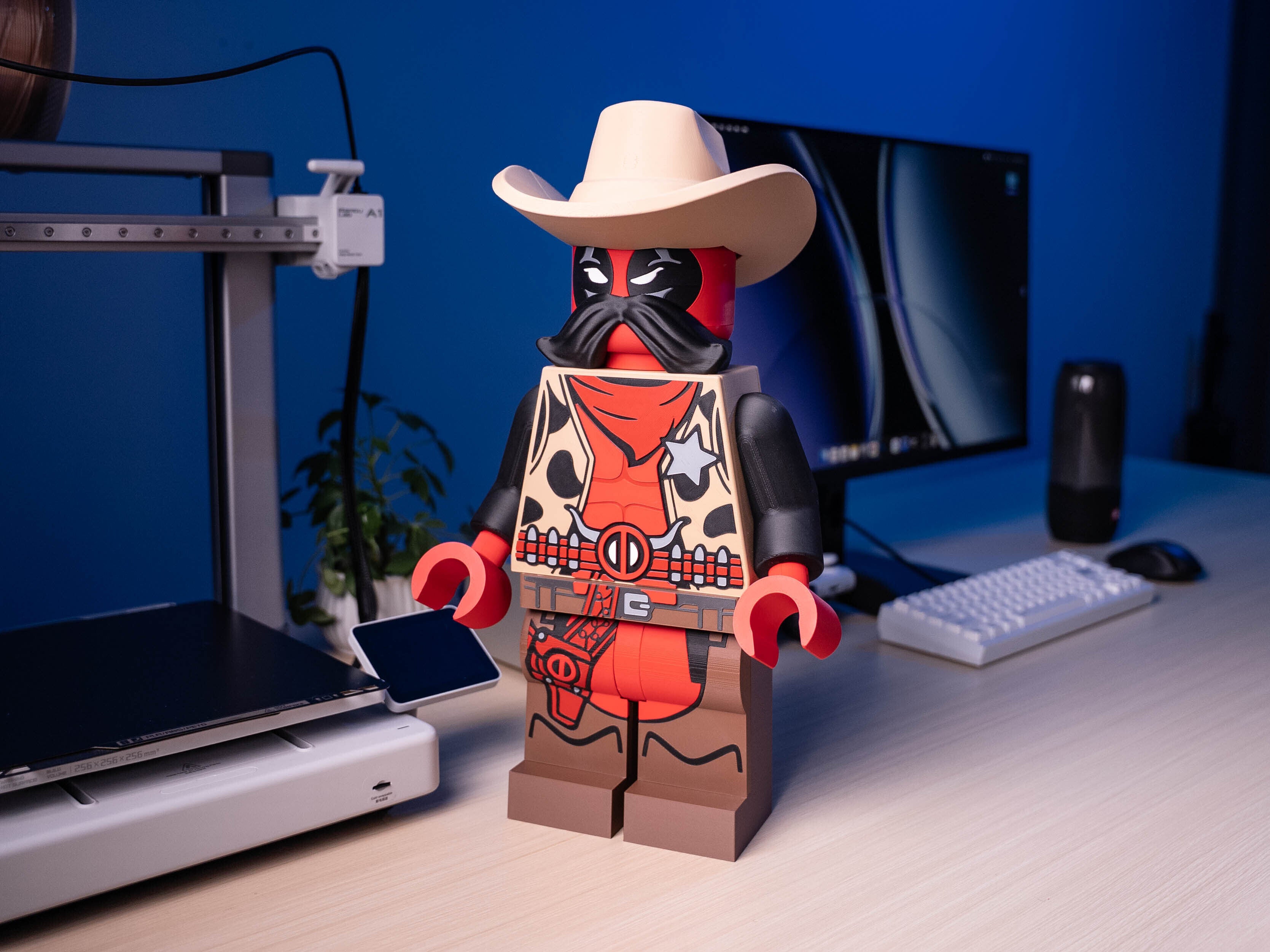 Red Mercenary Sheriff Modular Figure