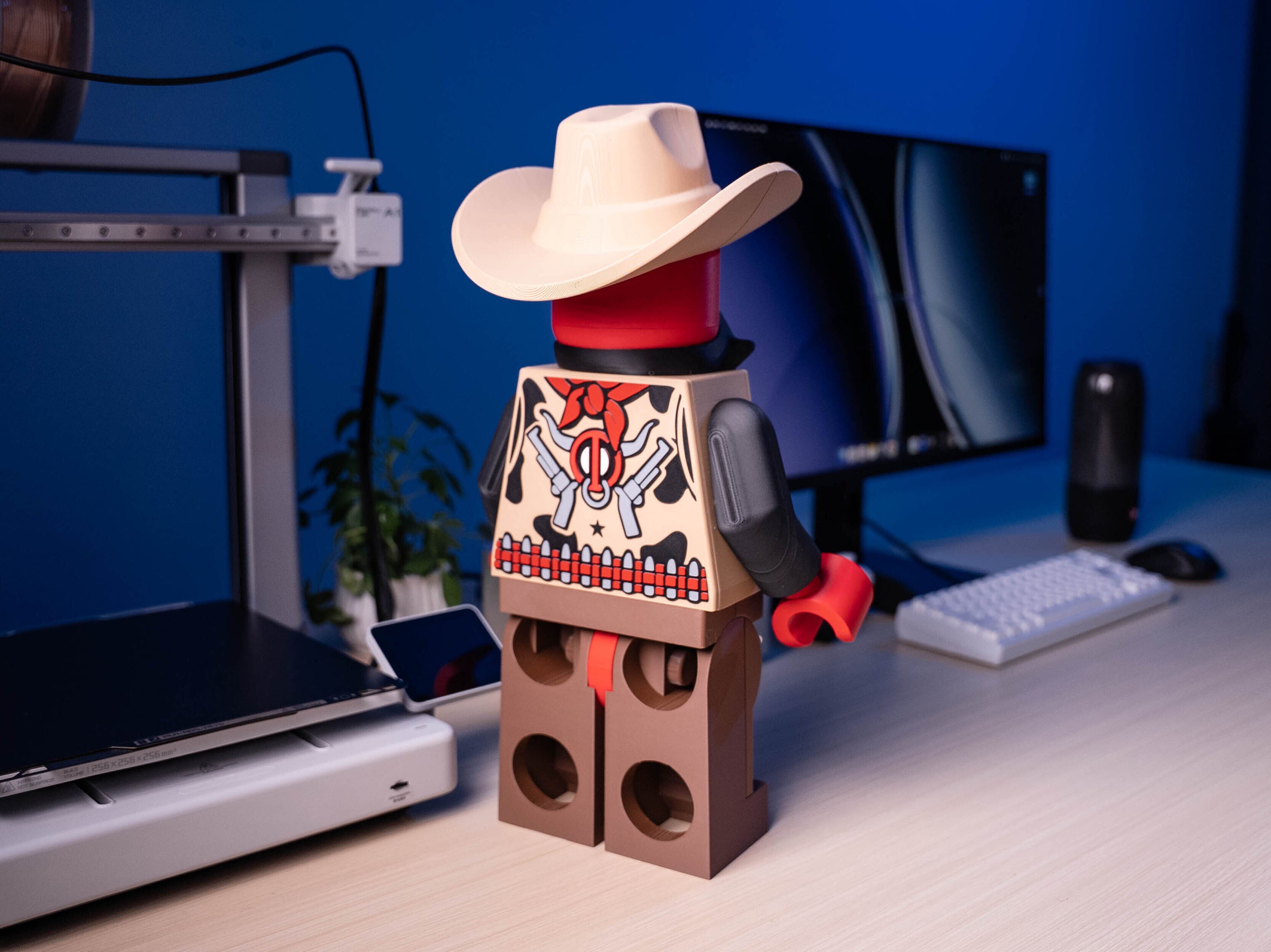 Red Mercenary Sheriff Modular Figure