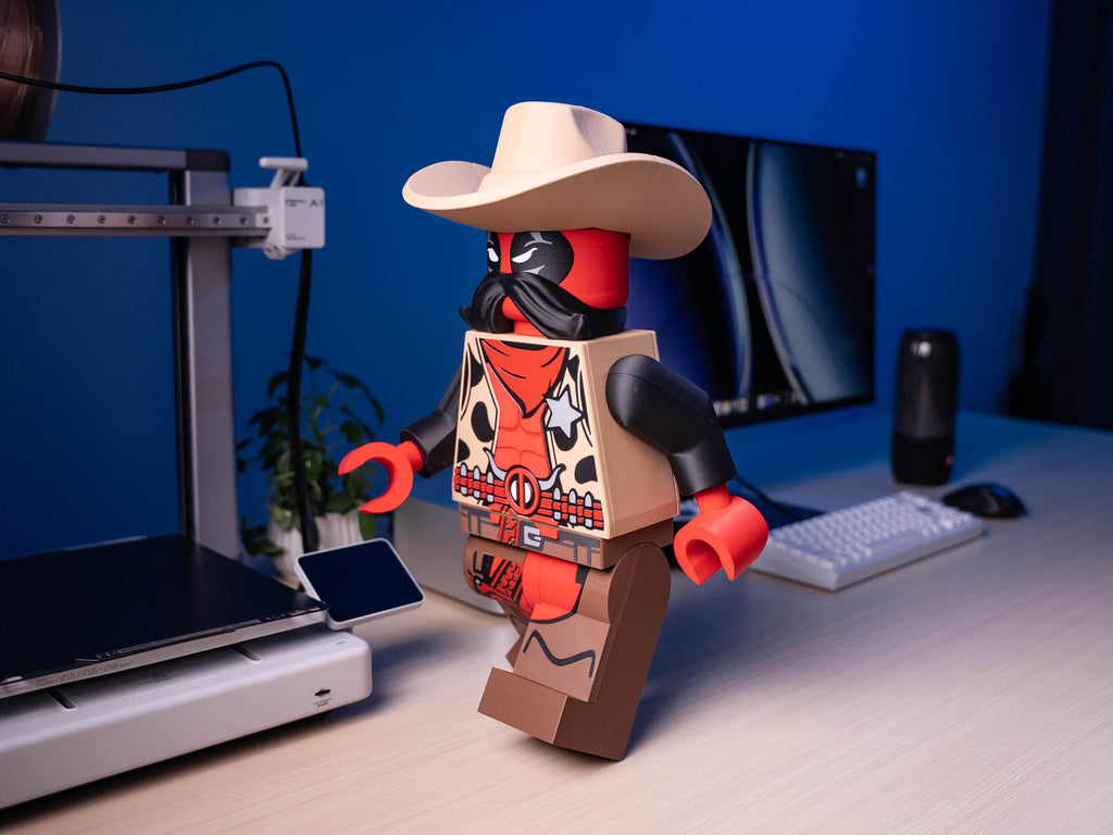Red Mercenary Sheriff Modular Figure