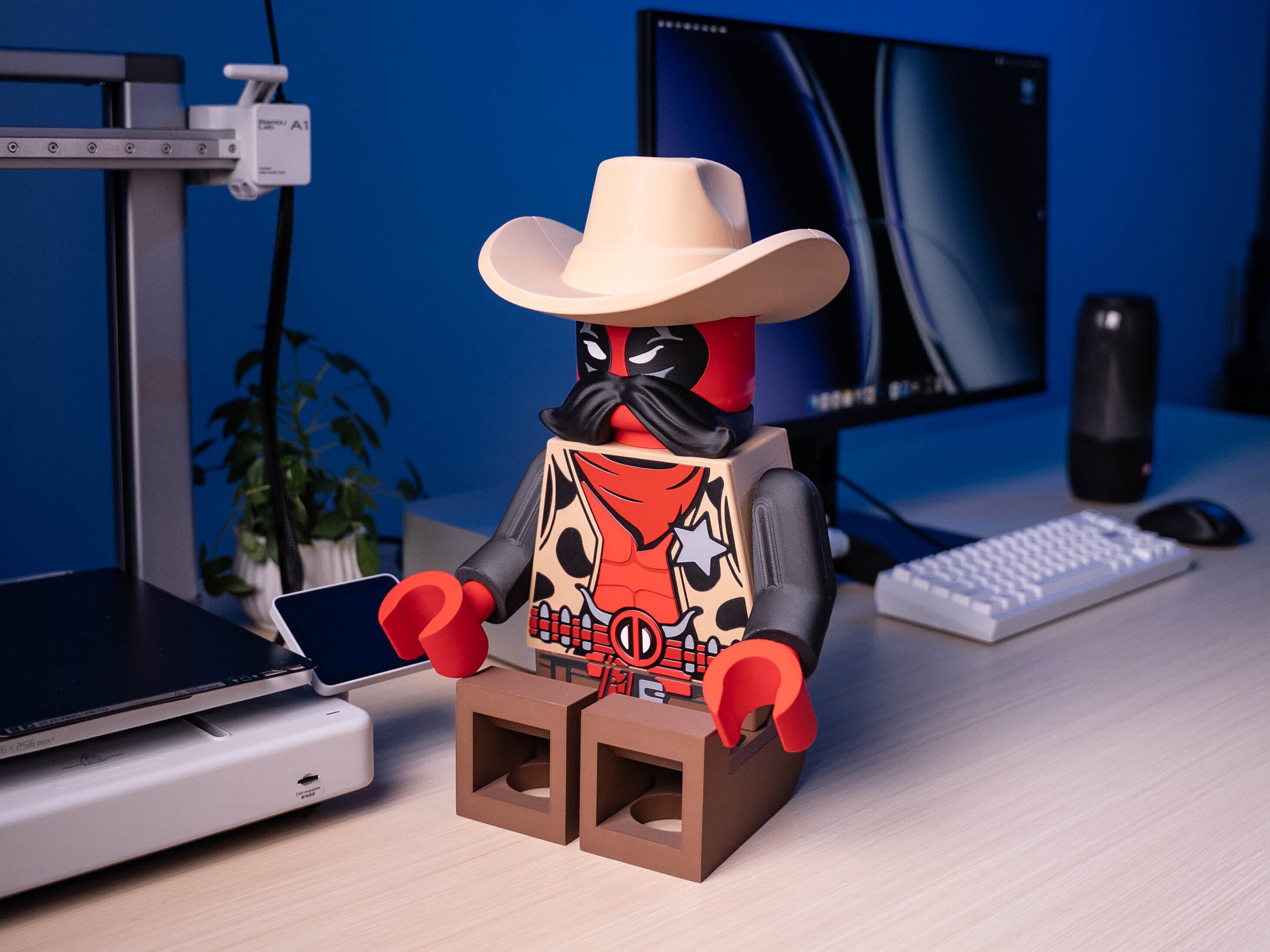 Red Mercenary Sheriff Modular Figure