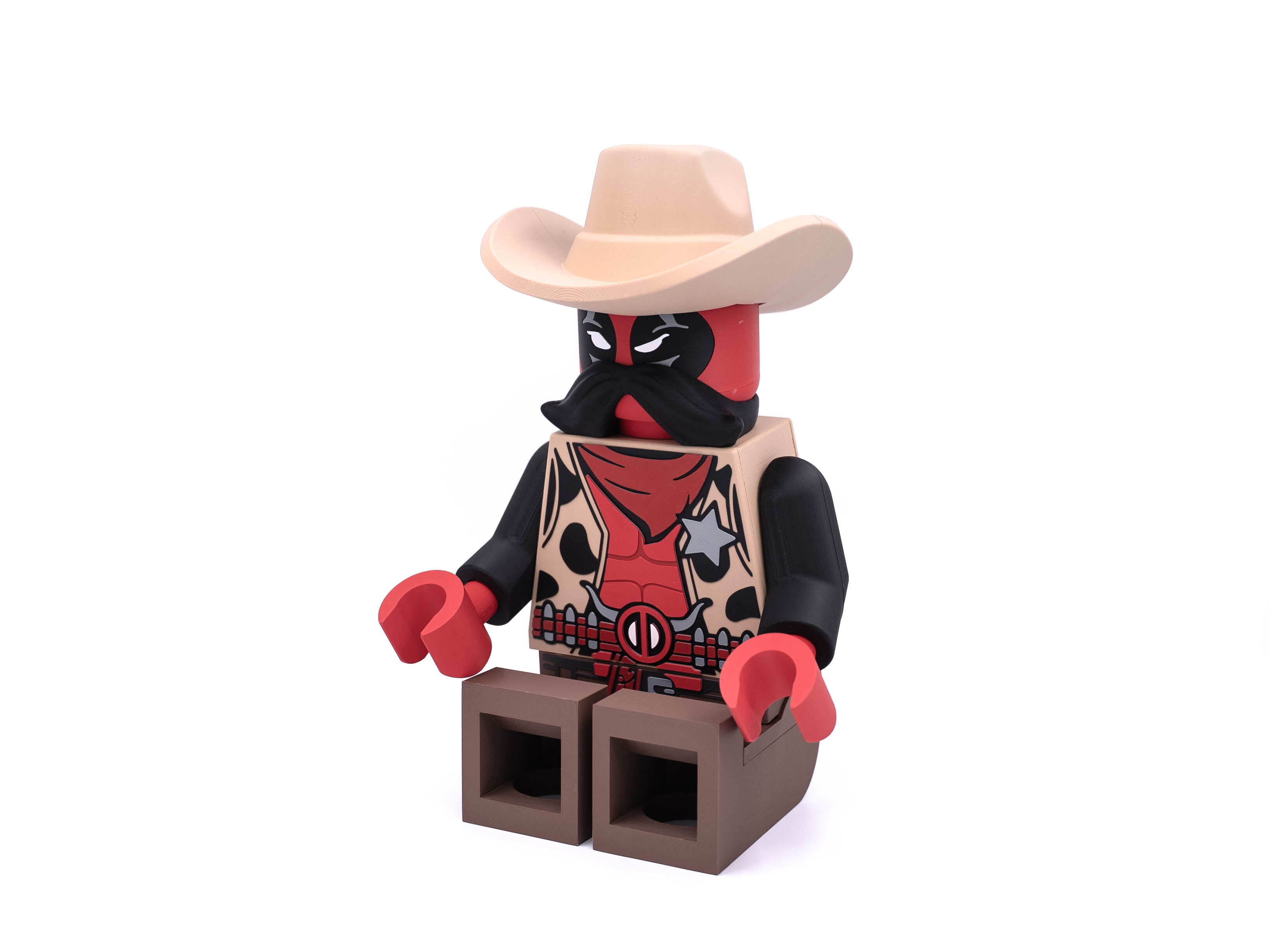 Red Mercenary Sheriff Modular Figure