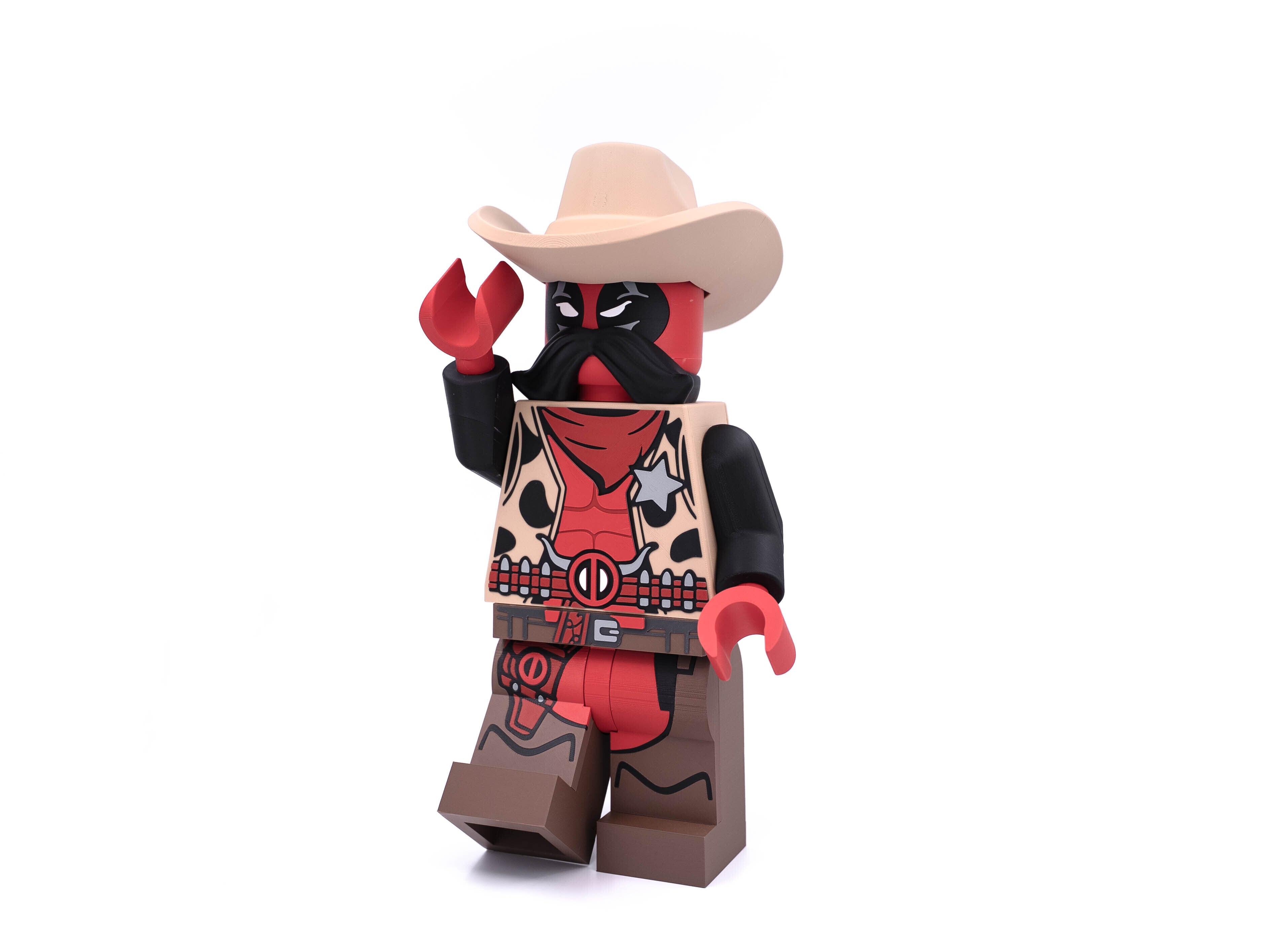 Red Mercenary Sheriff Modular Figure