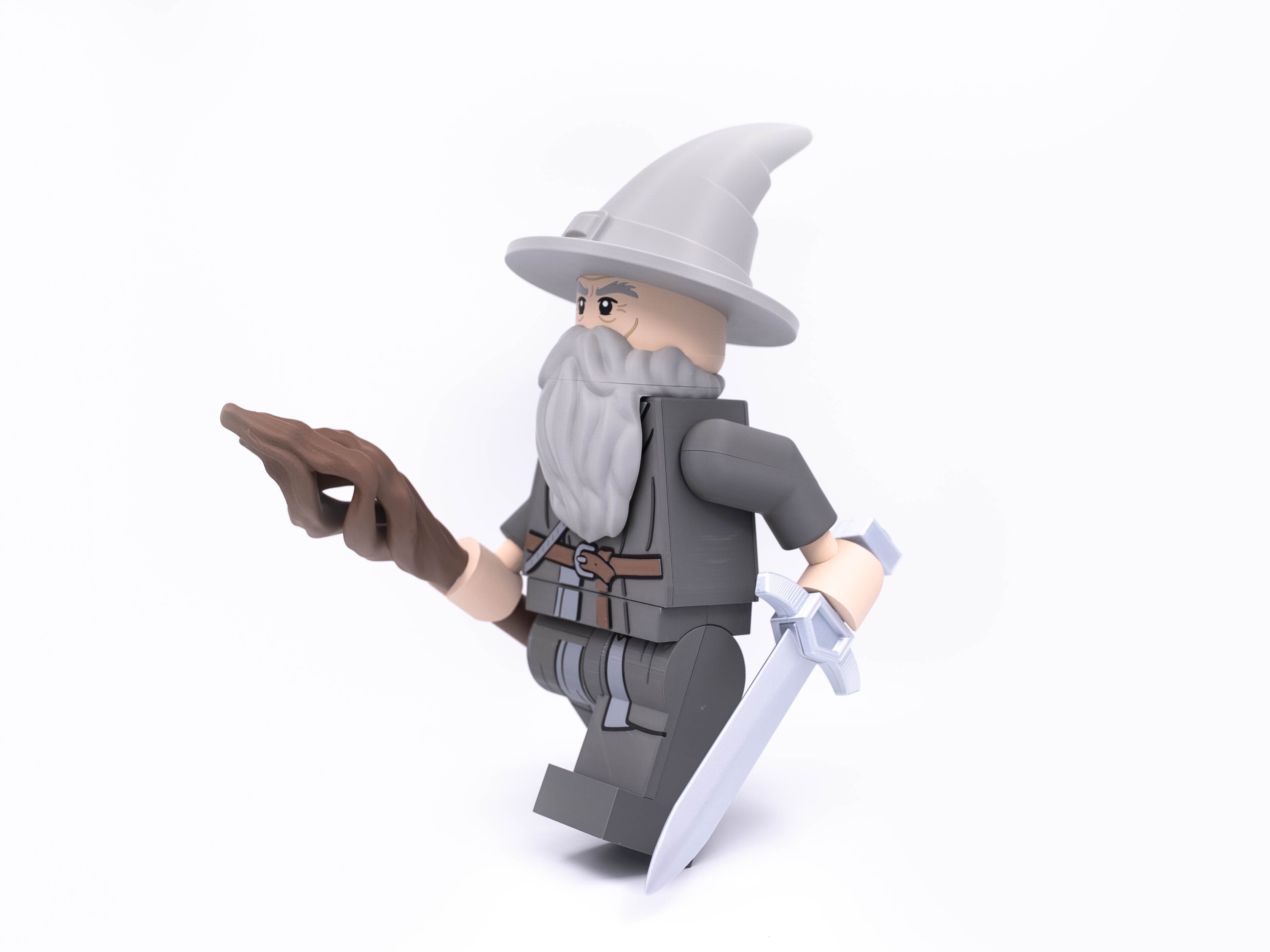 Grey Wizard of the Fellowship Modular Figure