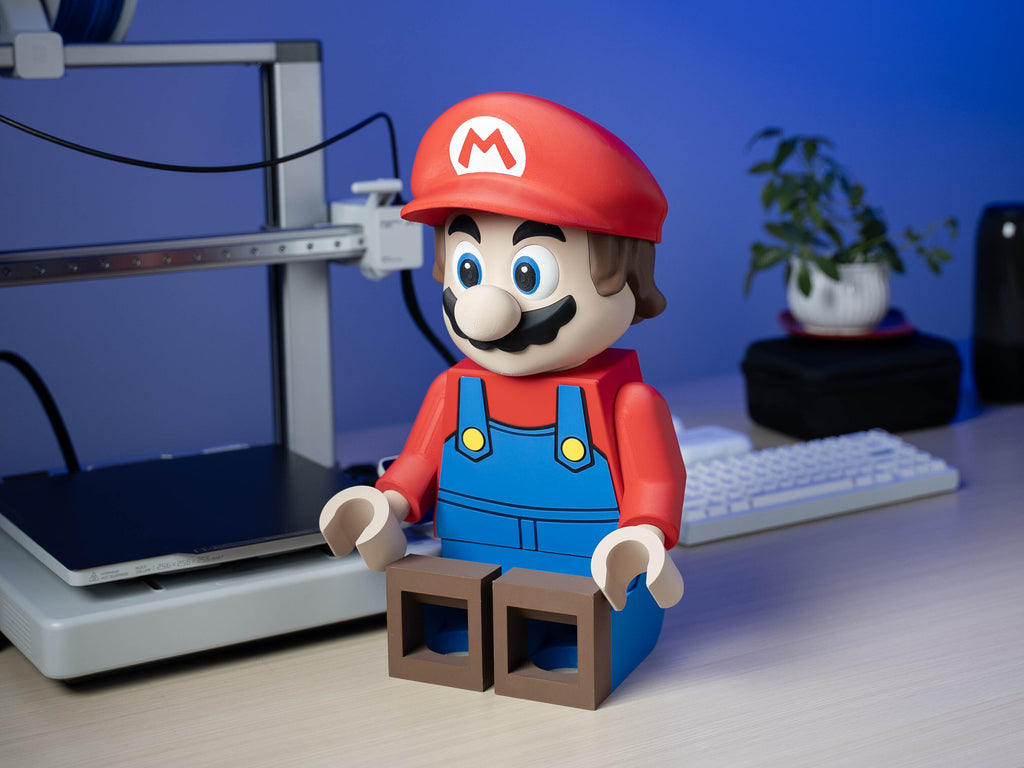 Red Plumber Hero Modular Figure