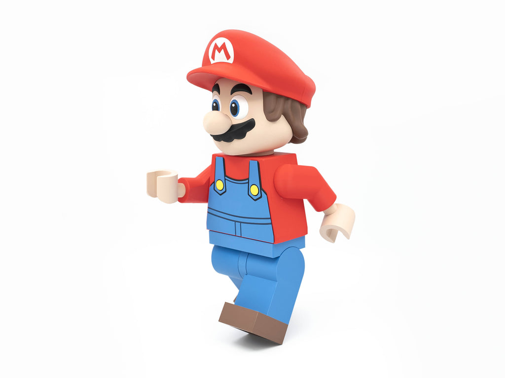 Red Plumber Hero Modular Figure