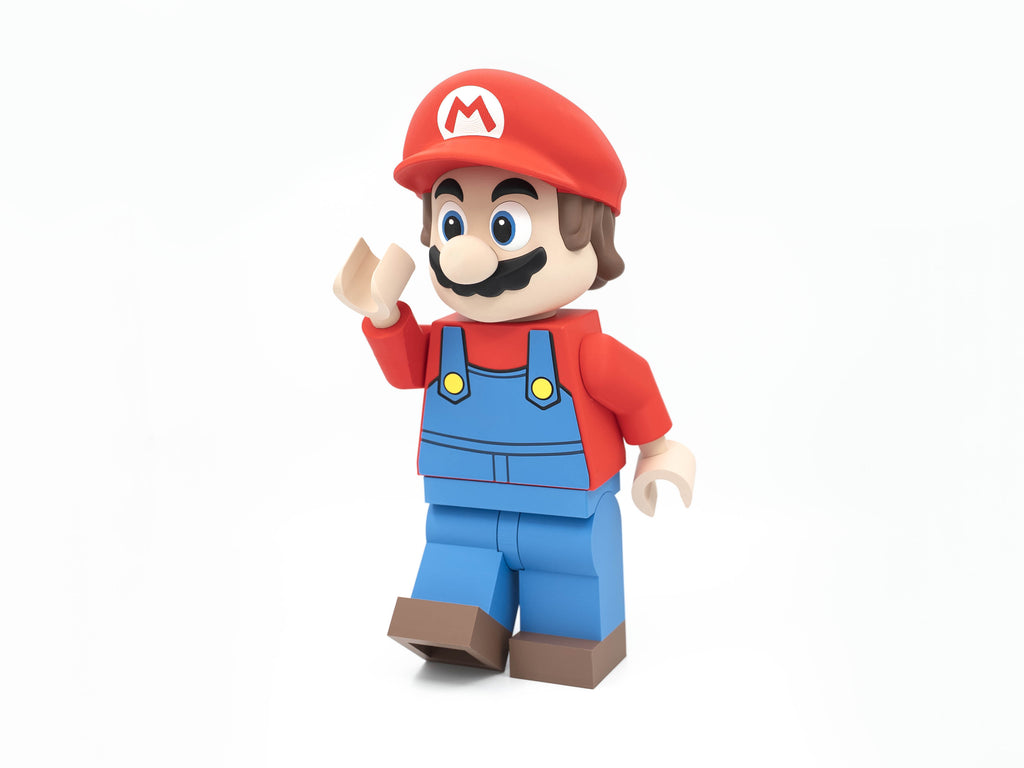Red Plumber Hero Modular Figure
