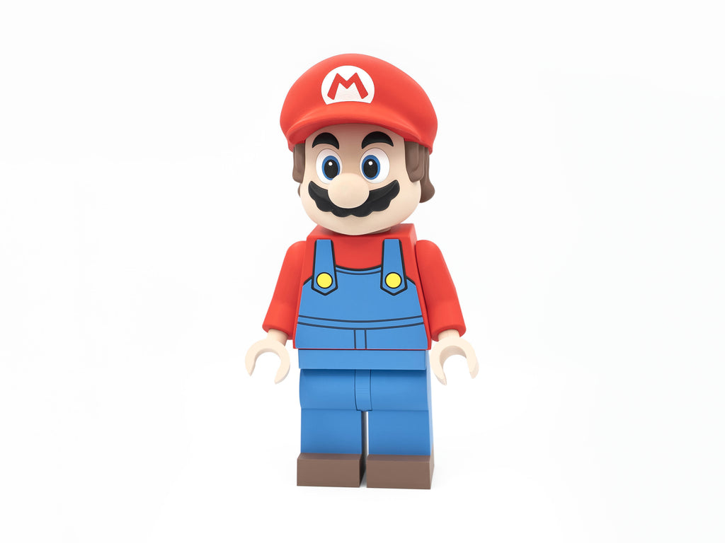 Red Plumber Hero Modular Figure