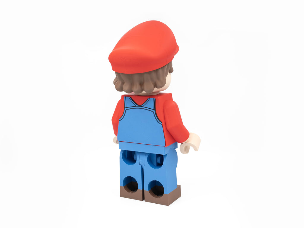 Red Plumber Hero Modular Figure