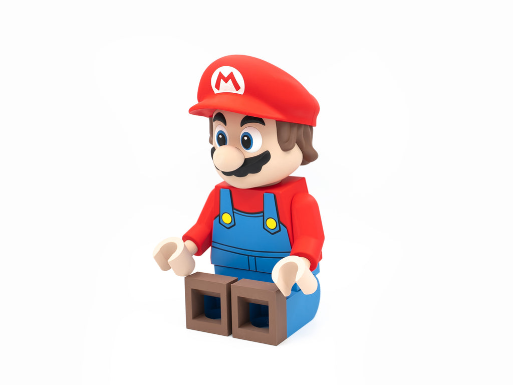 Red Plumber Hero Modular Figure
