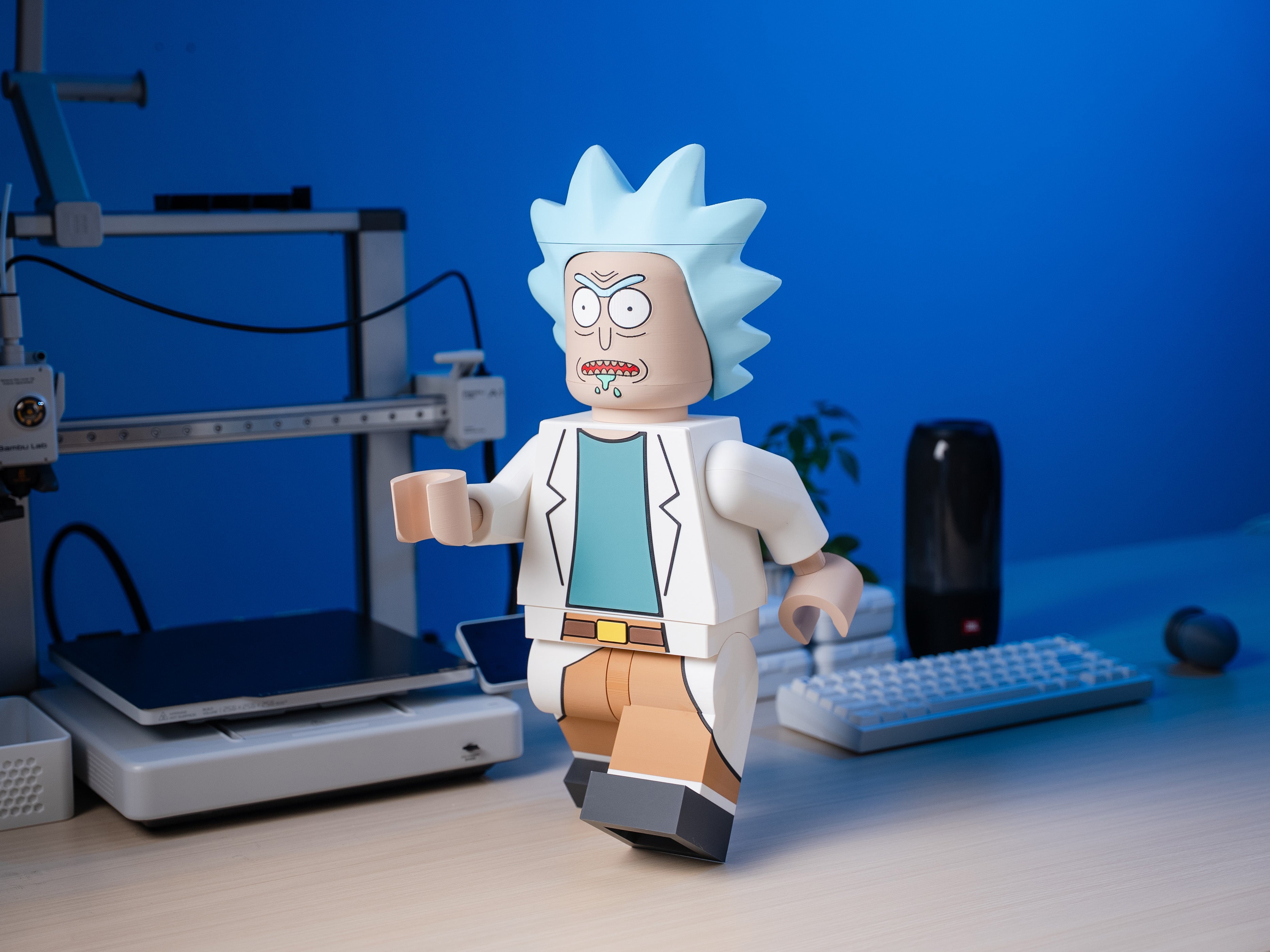 Dimension-Hopping Scientist Modular Figure