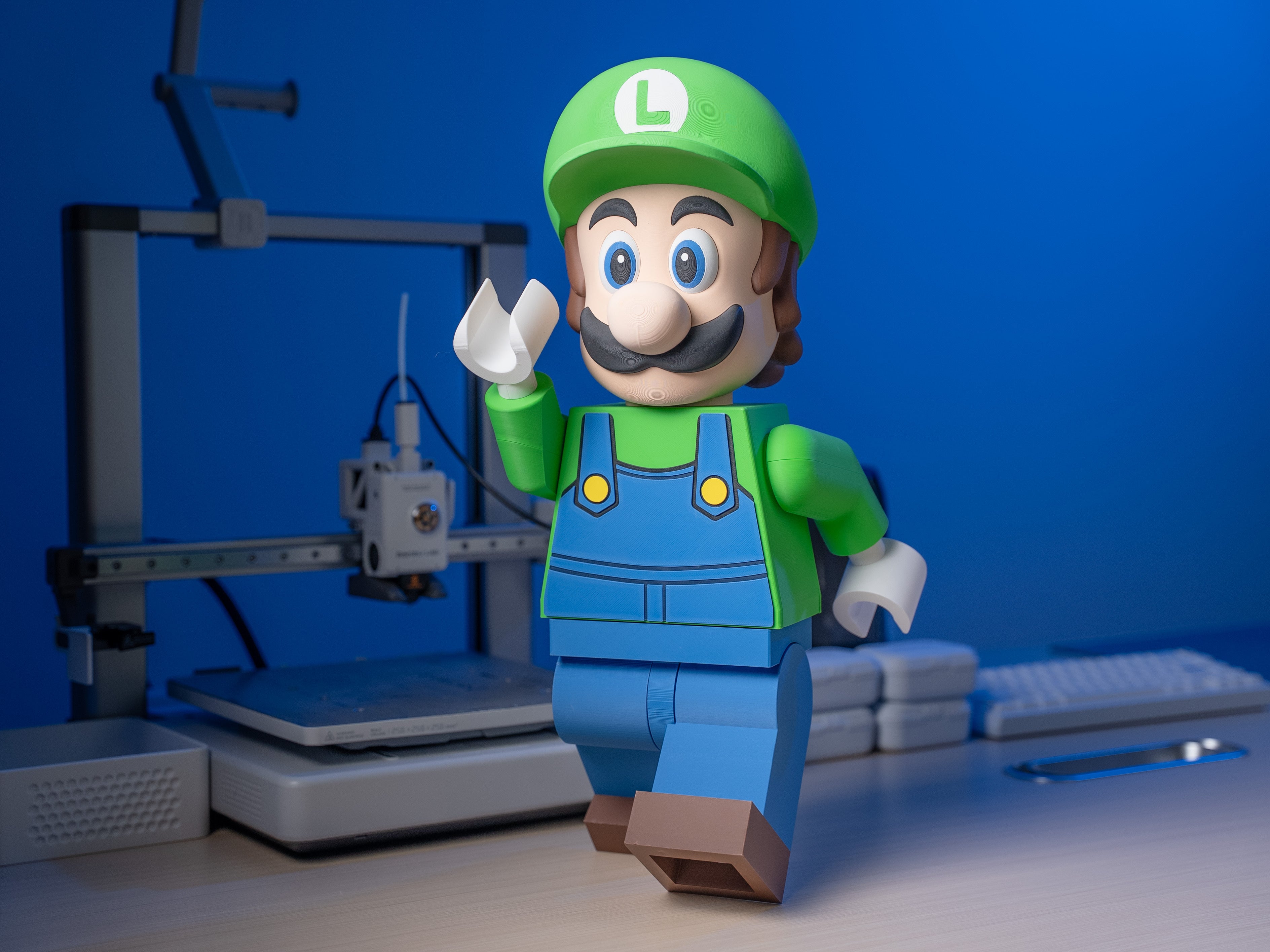 Green Plumber Hero Modular Figure