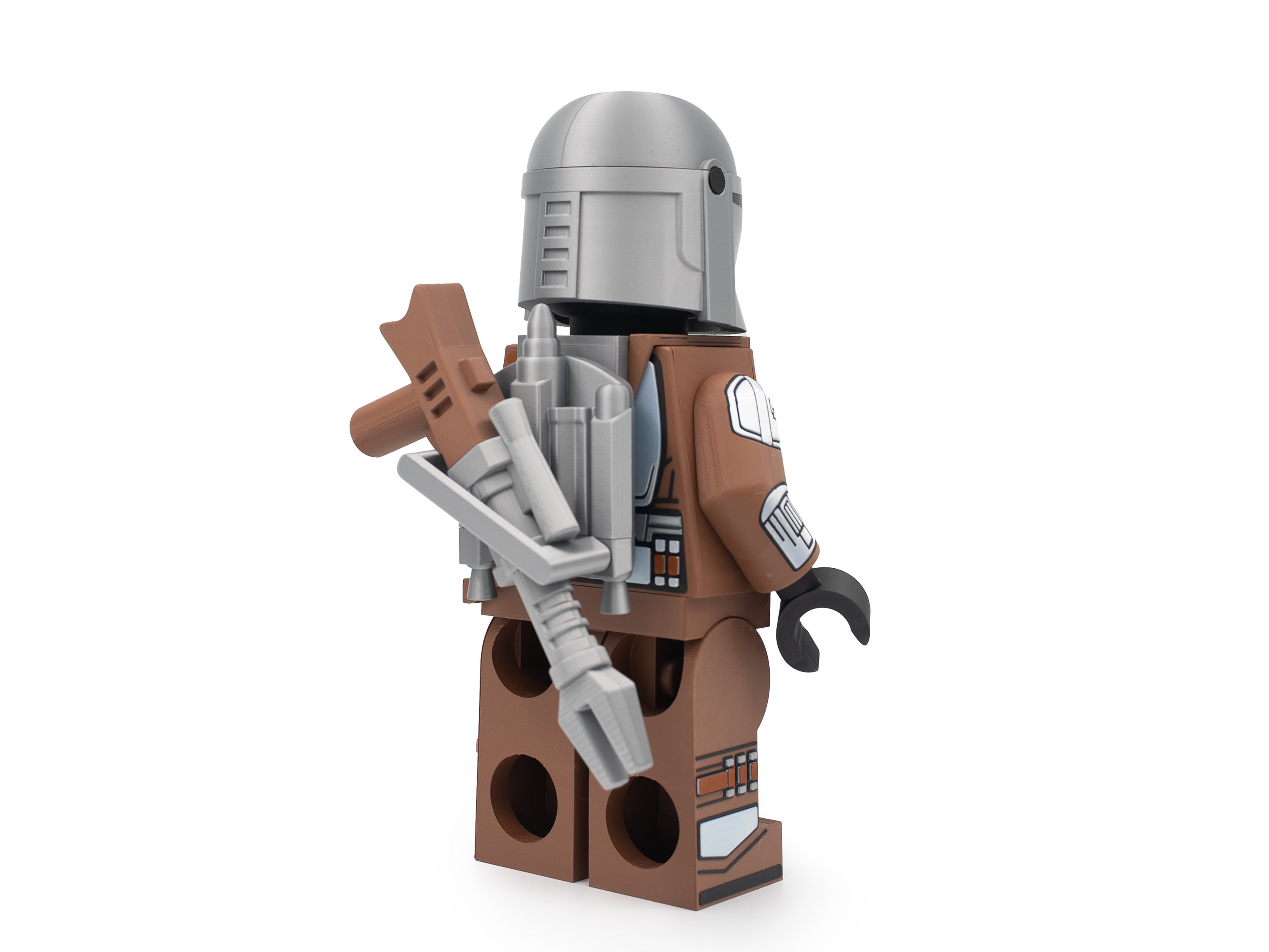 Space Bounty Hunter and Baby Alien Modular Figure Set