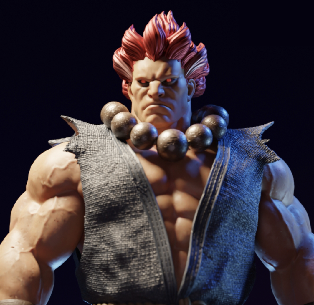 Akuma 3D printed statue