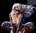 Black Cat 3D printed statue