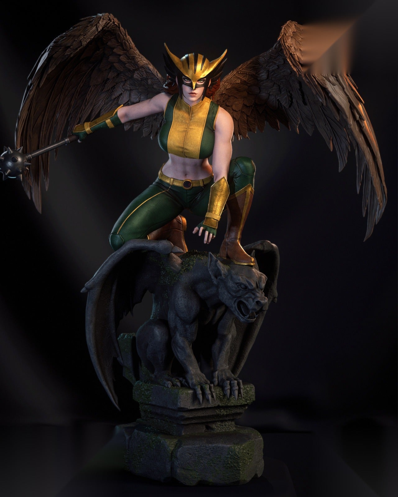 Hawkgirl Character 3D print 1