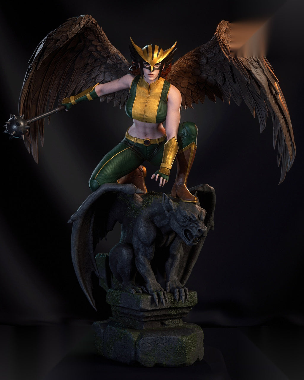 Hawkgirl Character 3D print 2