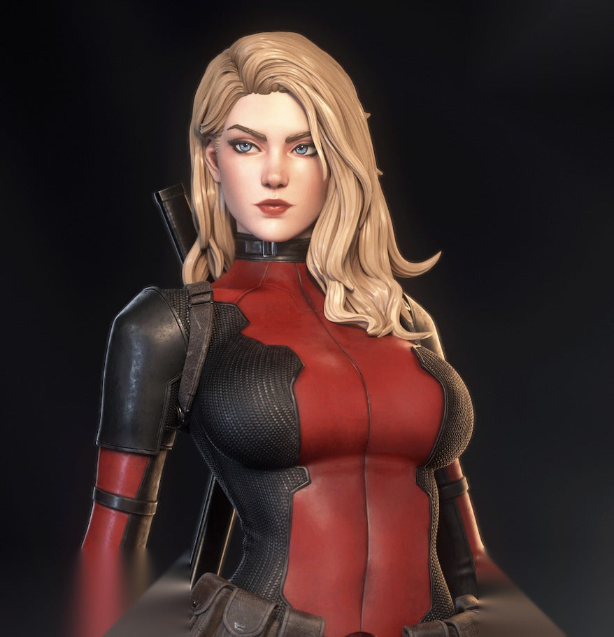 Lady Deadpool Character 3D print 4