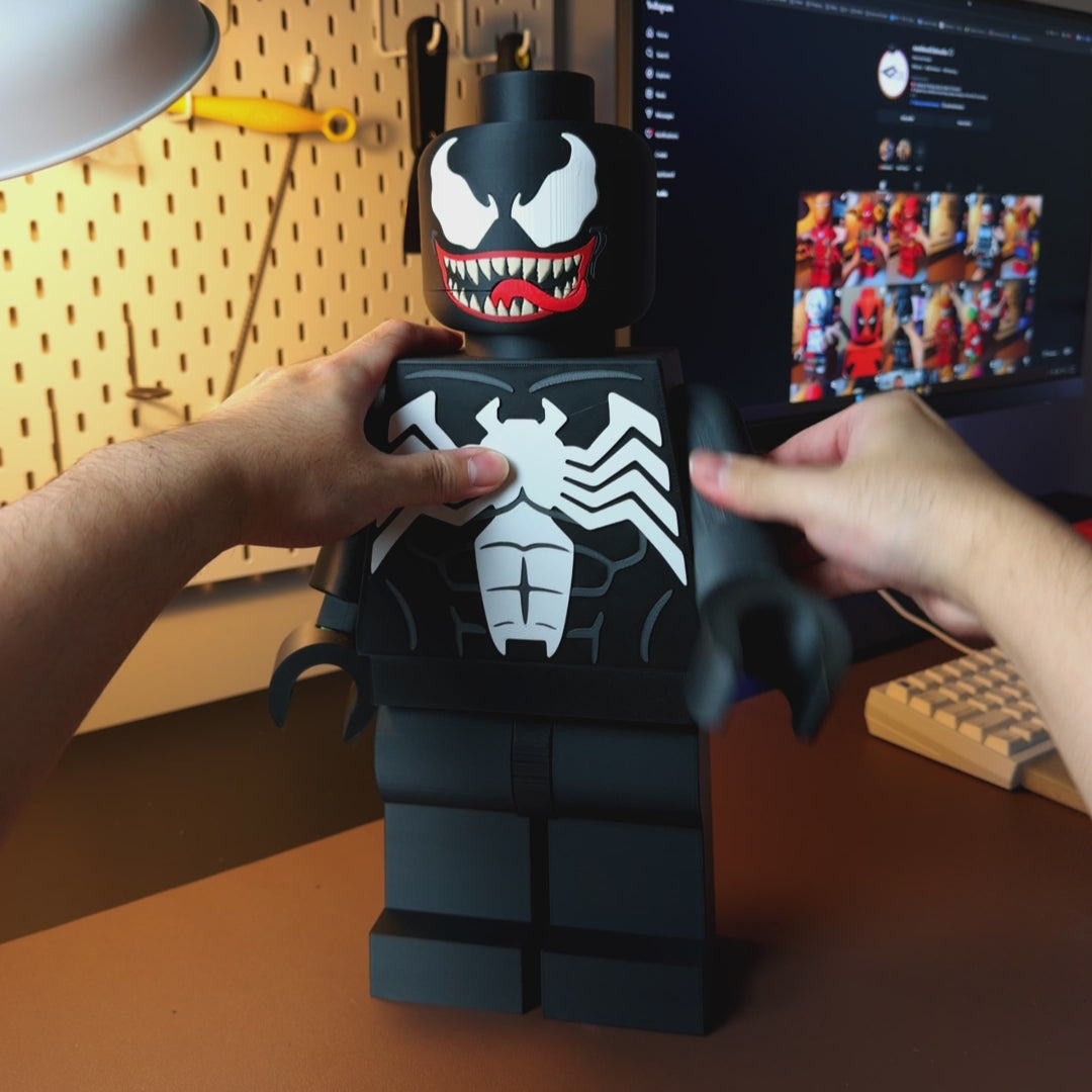 Black Symbiote Warrior Modular Figure
