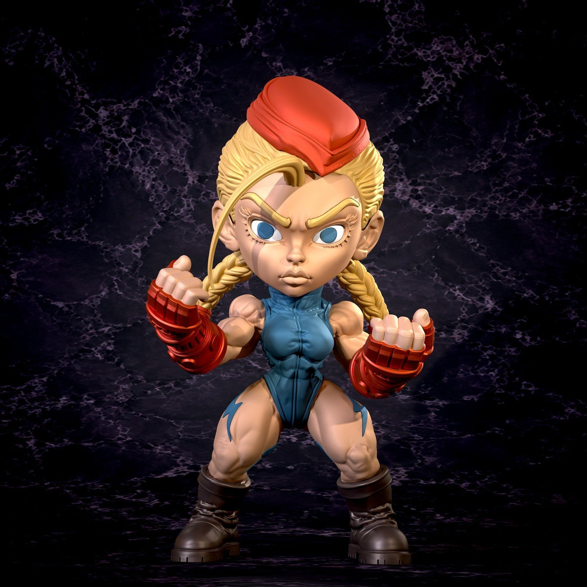 Cammy SF6 Street Fighter Fan Art Figure Full Colour 3D Printed Statue