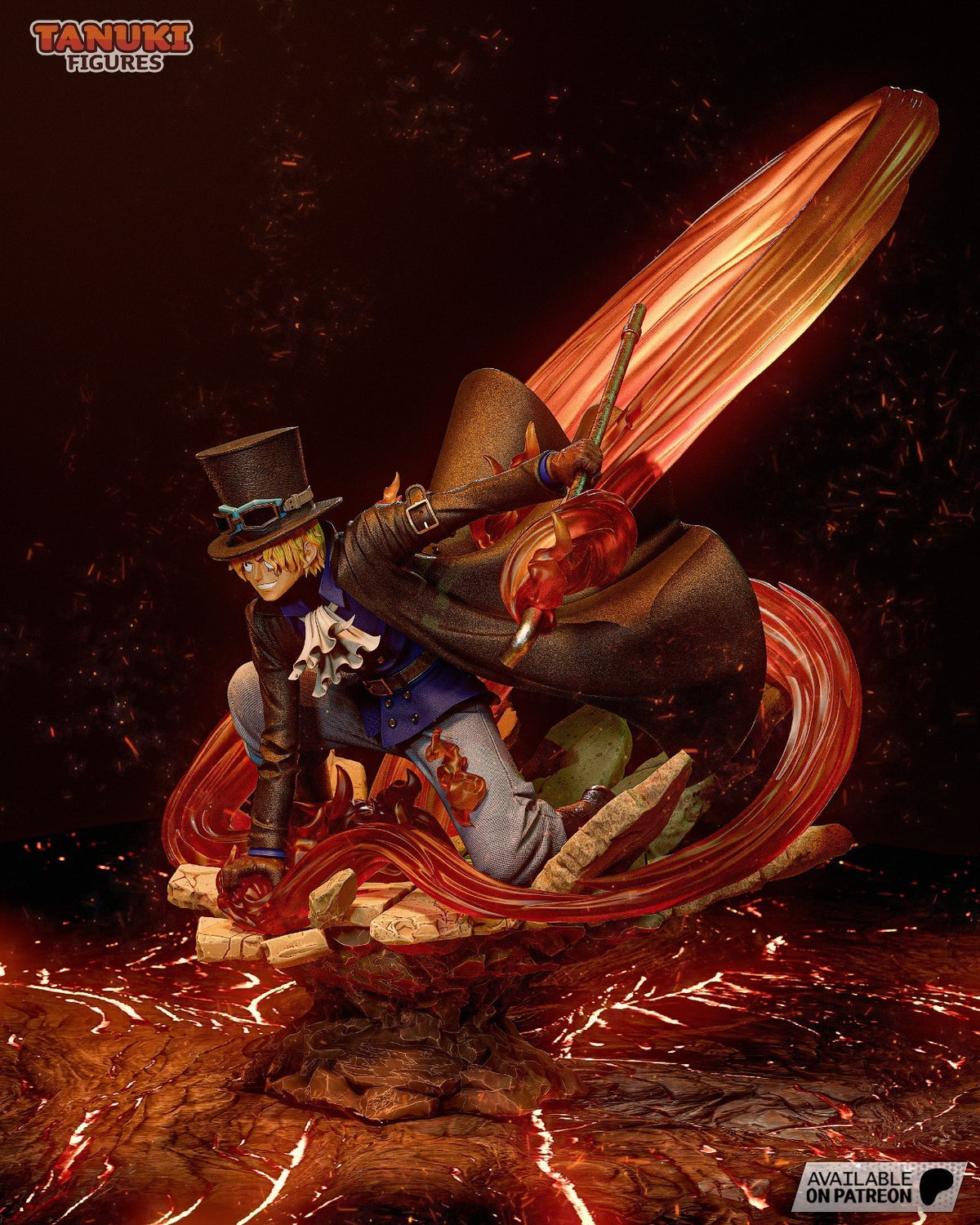 Sabo (One Piece) 3D Printed Garage Kit Figure