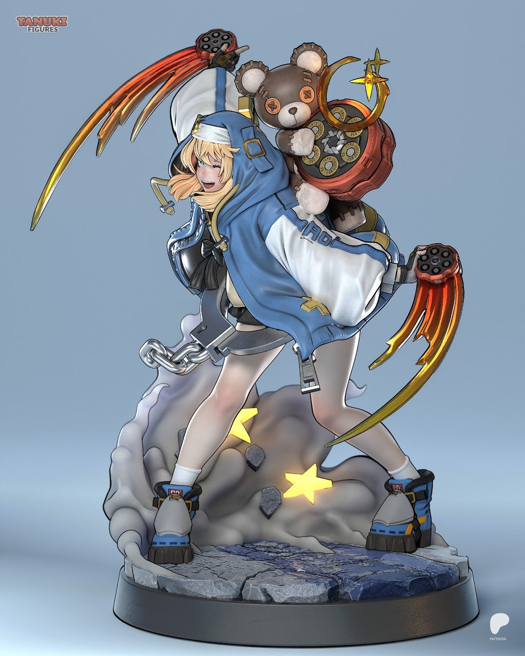 Bridget (Guilty Gear) 3D Printed Garage Kit Figure