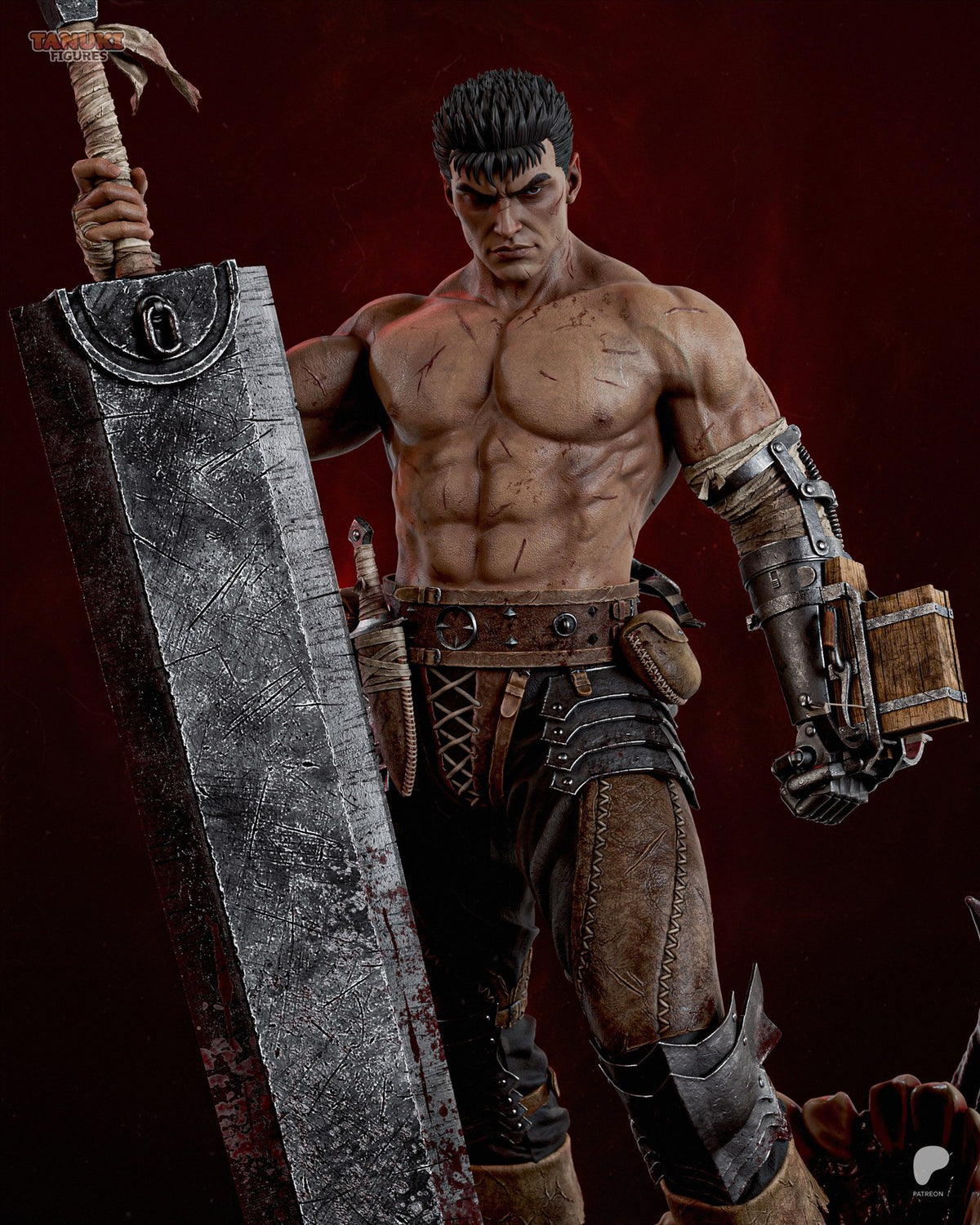 Guts (Berserk) 3D Printed Garage Kit Figure