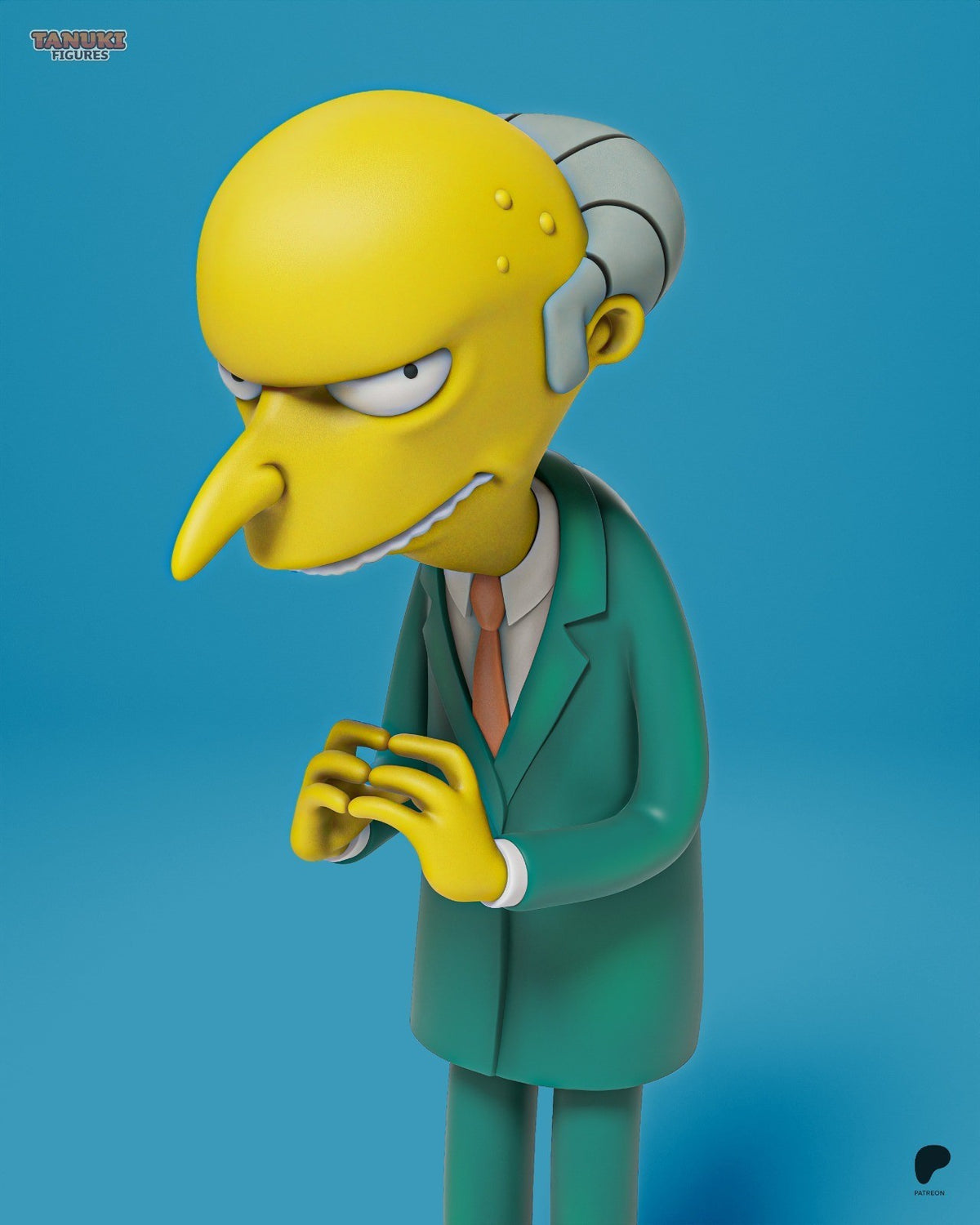 Mr. Burns (The Simpsons) 3D Printed Garage Kit Figure