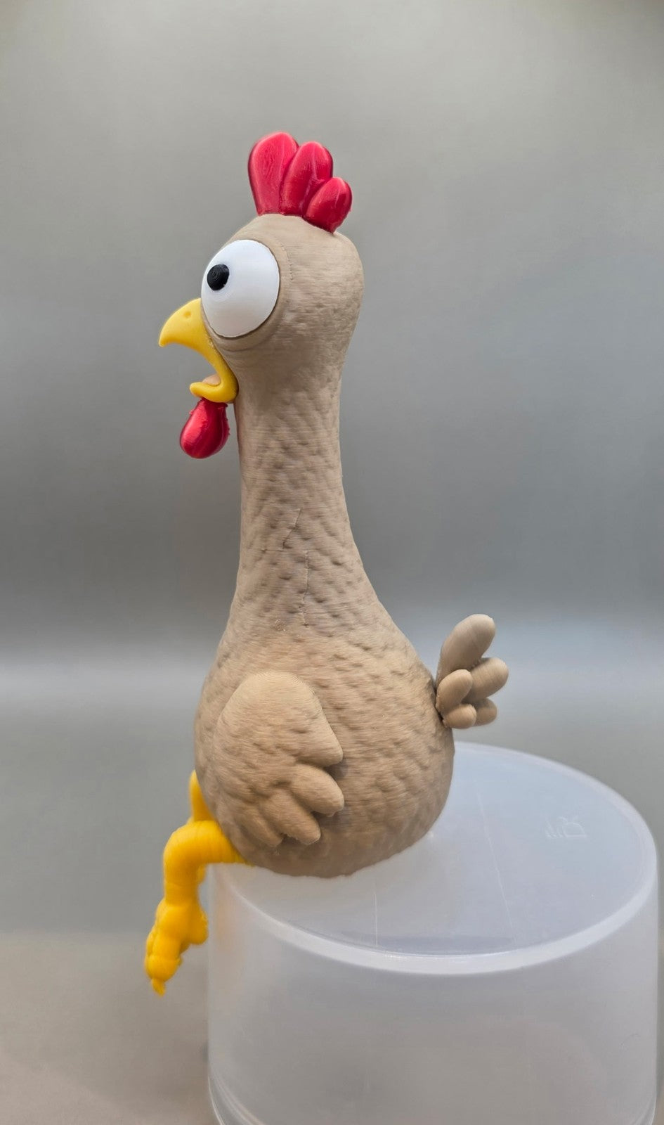 Rubber Chicken Shelf Sitter Figure