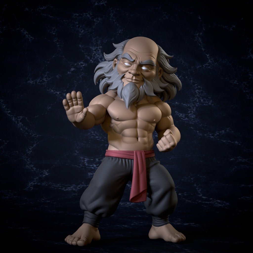 Uncle Iroh Avatar Last Airbender Fan Art Figure Full Colour 3D Printed Statue