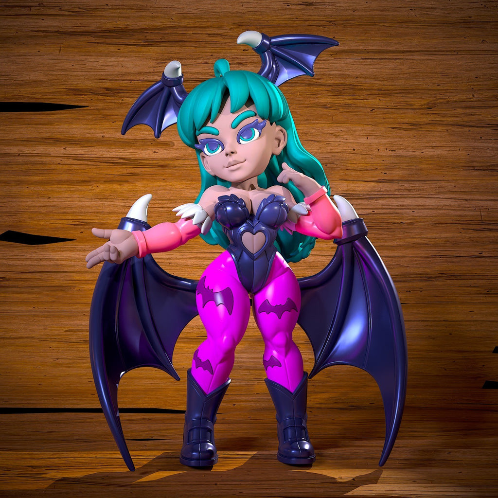 Morrigan Aensland Darkstalkers Fan Art Figure Full Colour 3D Printed Statue