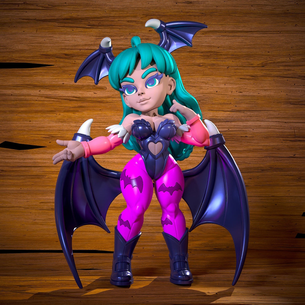 Morrigan Aensland Darkstalkers Fan Art Figure Full Colour 3D Printed Statue