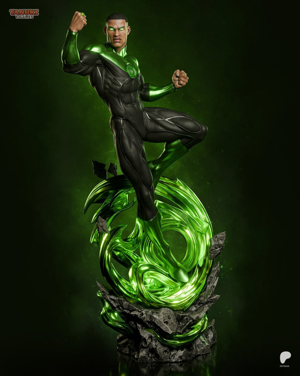 Green Lantern (DC) 3D Printed Garage Kit Figure