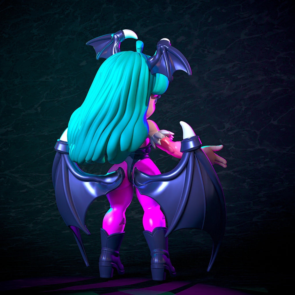 Morrigan Aensland Darkstalkers Fan Art Figure Full Colour 3D Printed Statue