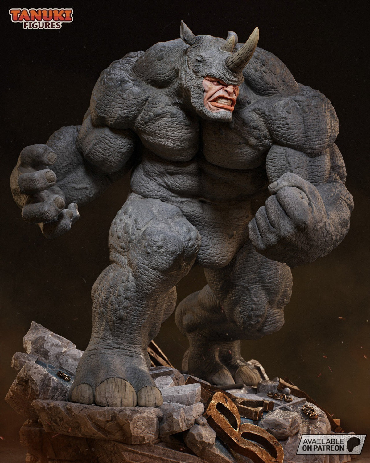 Rhino (Spider-Man) 3D Printed Garage Kit Figure