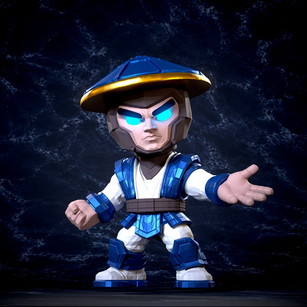 Raiden Mortal Kombat Fan Art Figure Full Colour 3D Printed Statue