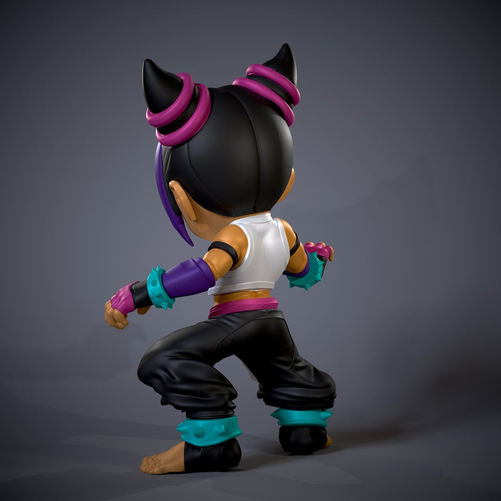 Juri Street Fighter Fan Art Figure Full Colour 3D Printed Statue