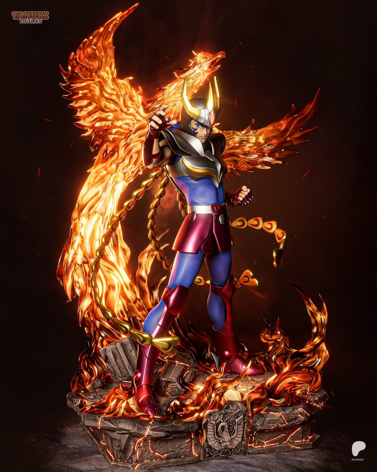 Phoenix Ikki (Saint Seiya) 3D Printed Garage Kit Figure