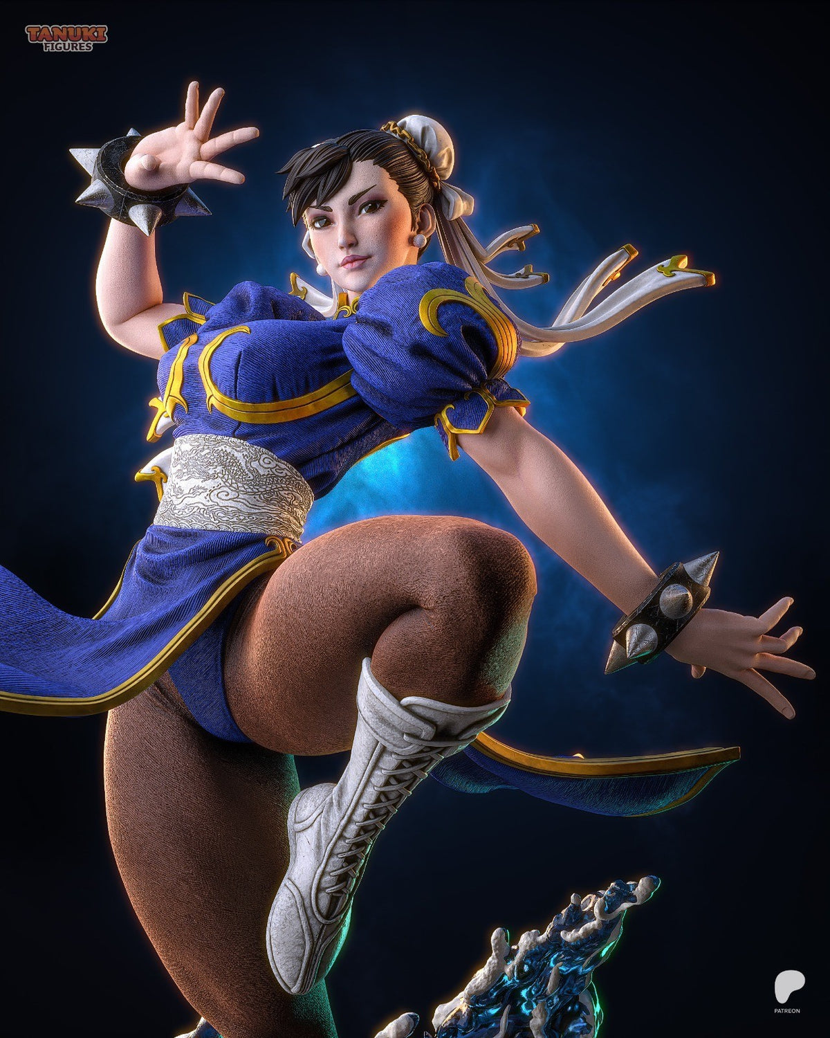 Chun-Li (Street Fighter) 3D Printed Garage Kit Figure