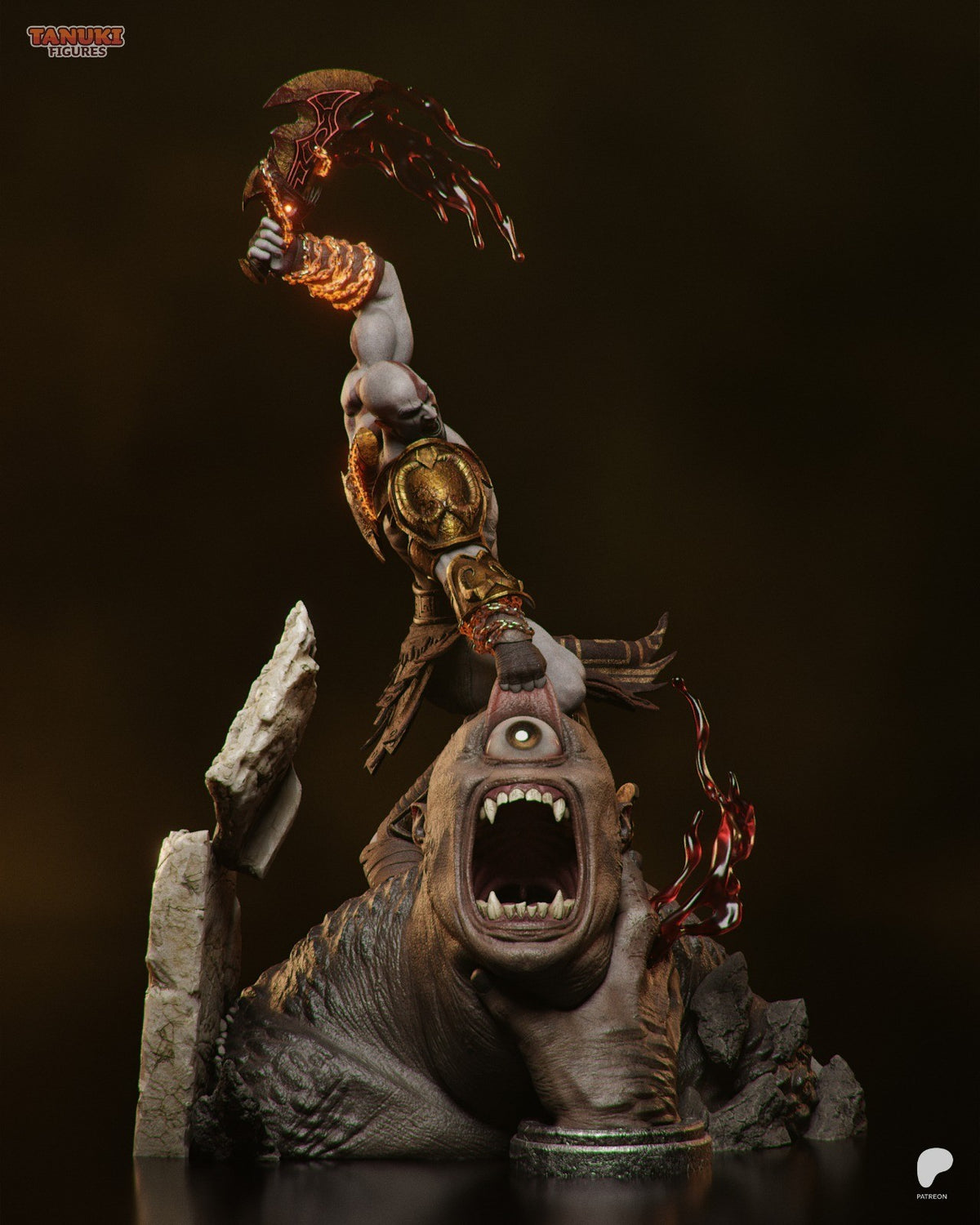 Kratos V2 (God of War) 3D Printed Garage Kit Figure
