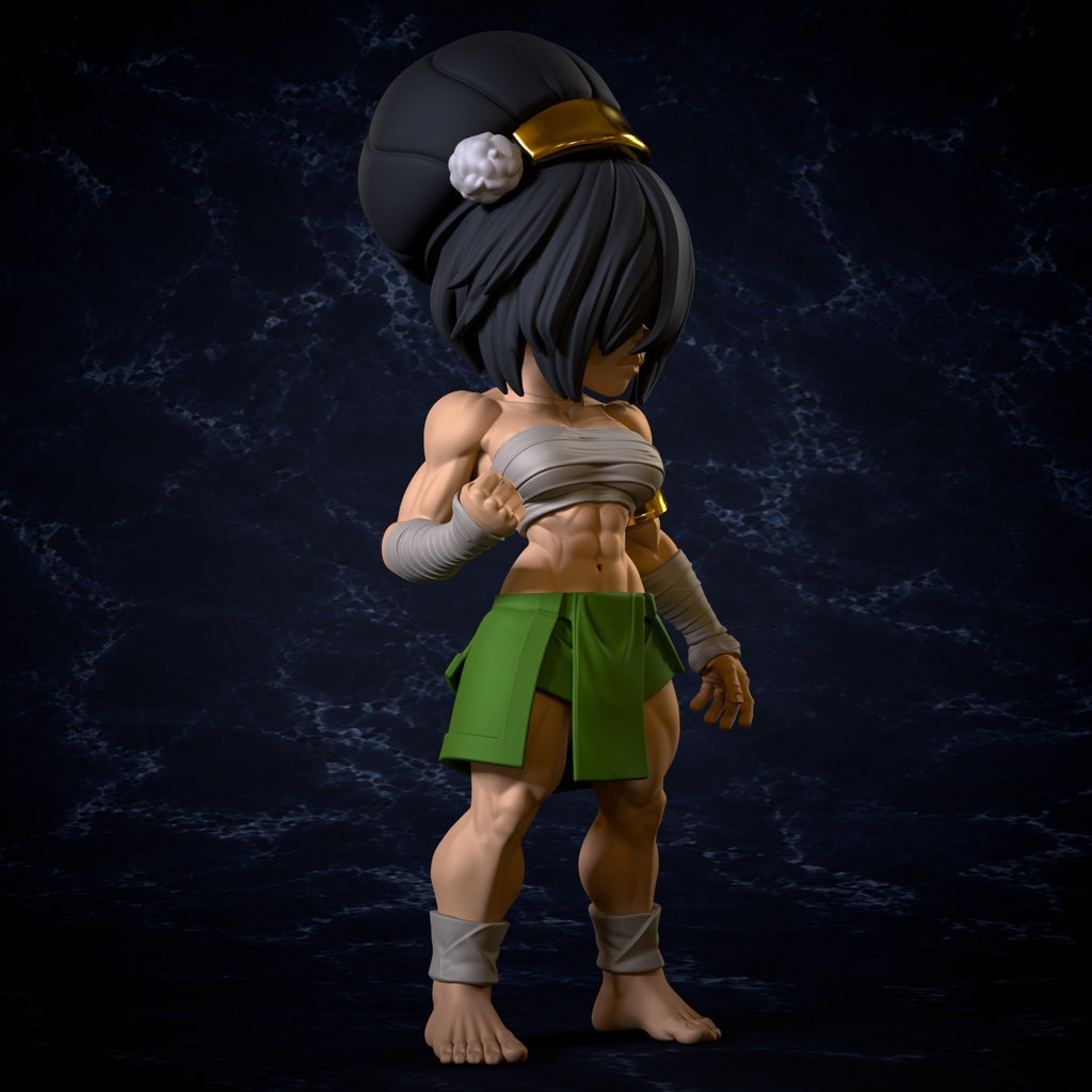 Toph Avatar Last Airbender Fan Art Figure Full Colour 3D Printed Statue
